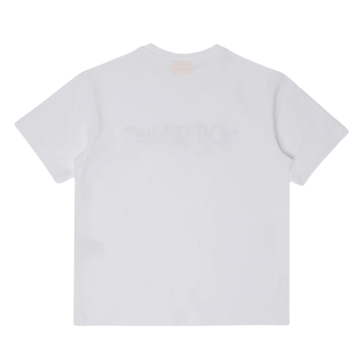 White - Back - Off White Childrens-Kids Paint Splatter Cotton Short-Sleeved T-Shirt