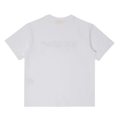 White - Back - Off White Childrens-Kids Paint Splatter Cotton Short-Sleeved T-Shirt