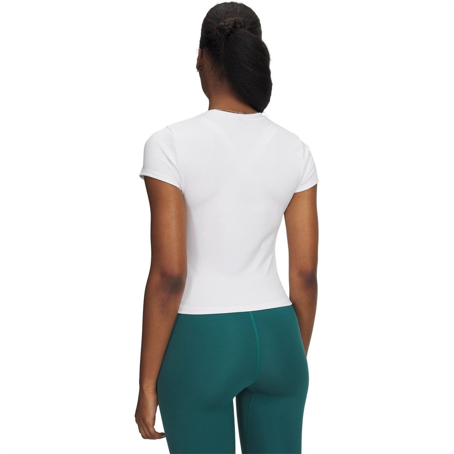 White - Back - Under Armour Womens-Ladies Motion EMEA Gym Top