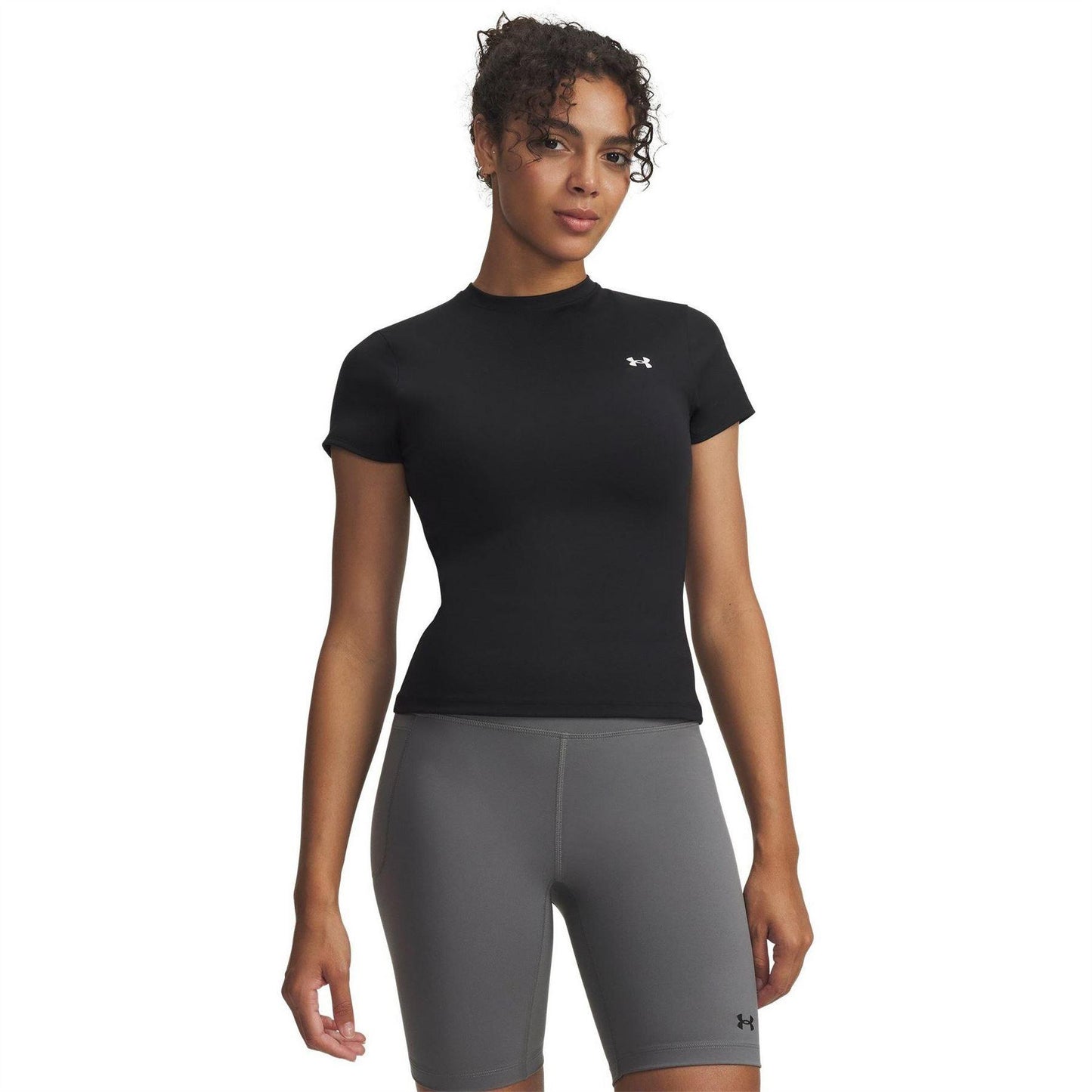 Black - Front - Under Armour Womens-Ladies Motion EMEA Gym Top
