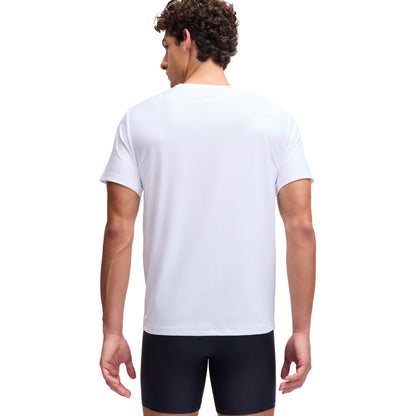 White - Lifestyle - Under Armour Mens Plain T-Shirt (Pack of 2)