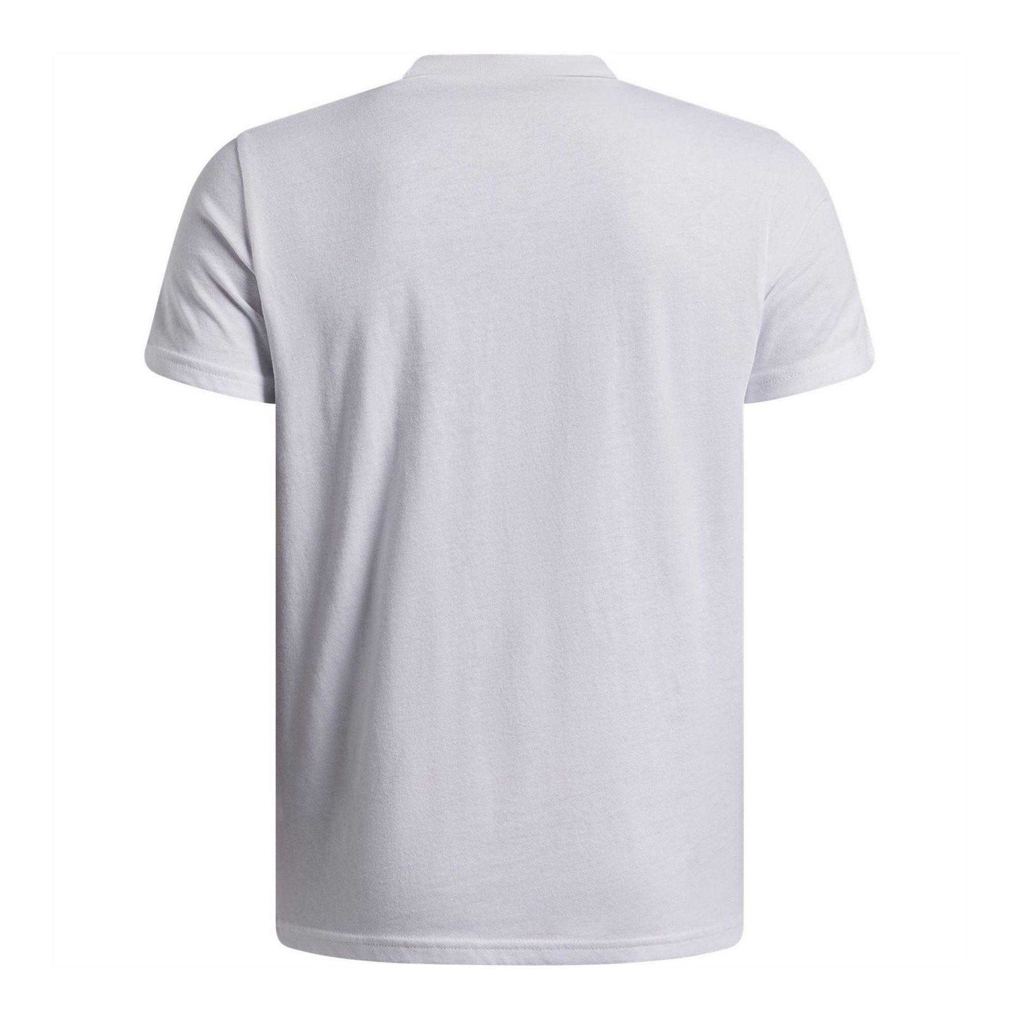 White-Black - Back - Under Armour Childrens-Kids Performance Triple Logo Basketball T-Shirt