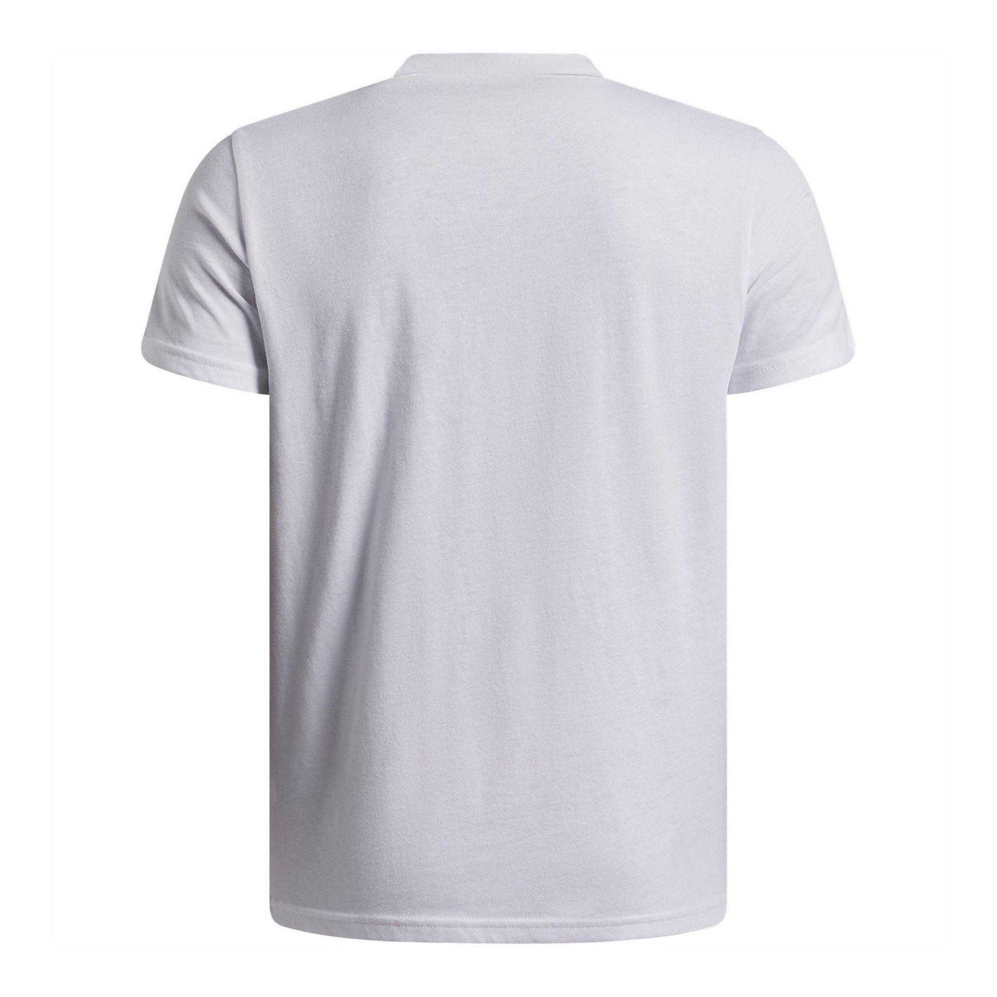 White-Black - Back - Under Armour Childrens-Kids Performance Triple Logo Basketball T-Shirt