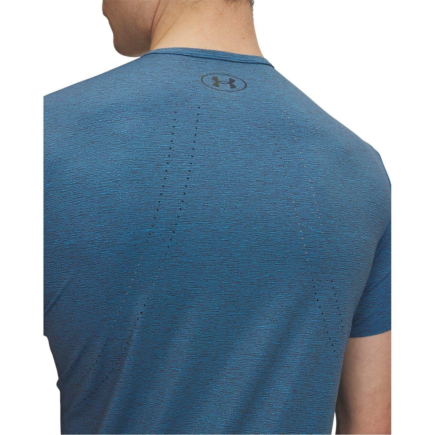 Blue - Side - Under Armour Mens Vanish Crew Neck Regular T-Shirt