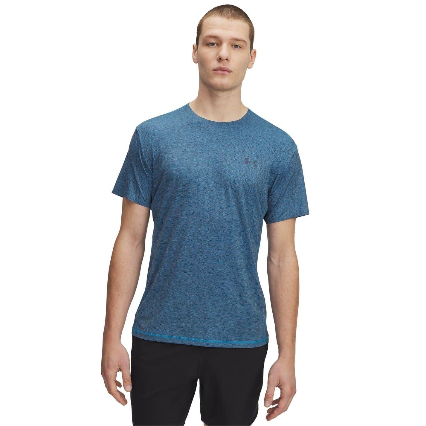 Blue - Front - Under Armour Mens Vanish Crew Neck Regular T-Shirt