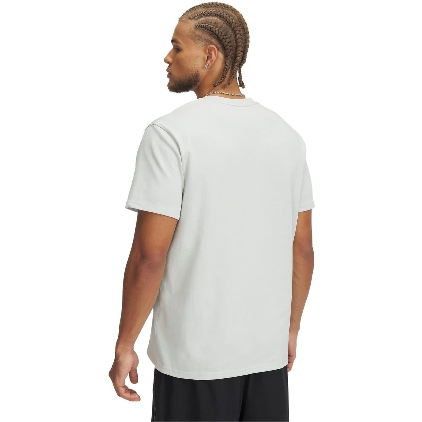 White - Back - Under Armour Mens Performance Heavyweight Gym T-Shirt