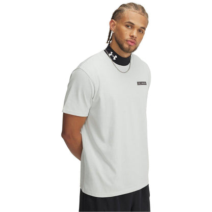 White - Front - Under Armour Mens Performance Heavyweight Gym T-Shirt