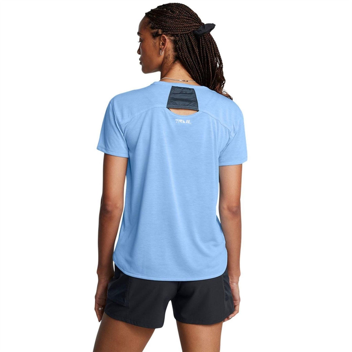 Blue - Back - Under Armour Womens-Ladies Launch T-Shirt