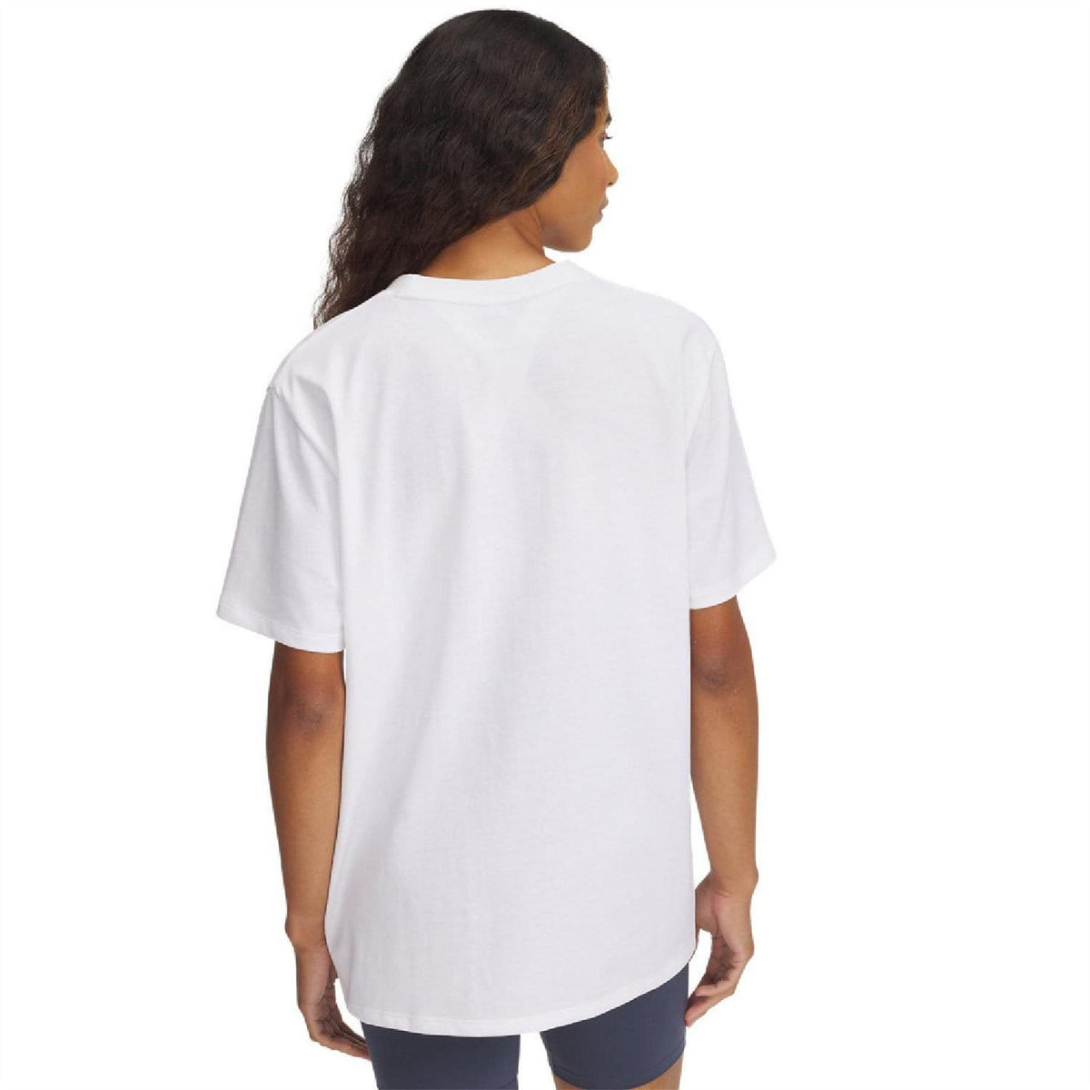 White - Back - Under Armour Womens-Ladies Oversized T-Shirt