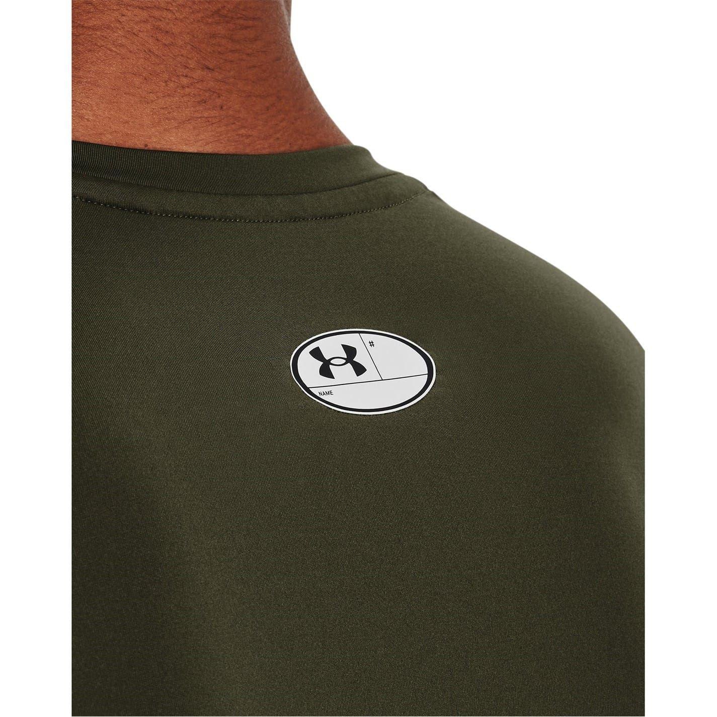 Marine OD Green - Pack Shot - Under Armour Mens HeatGear Training T-Shirt