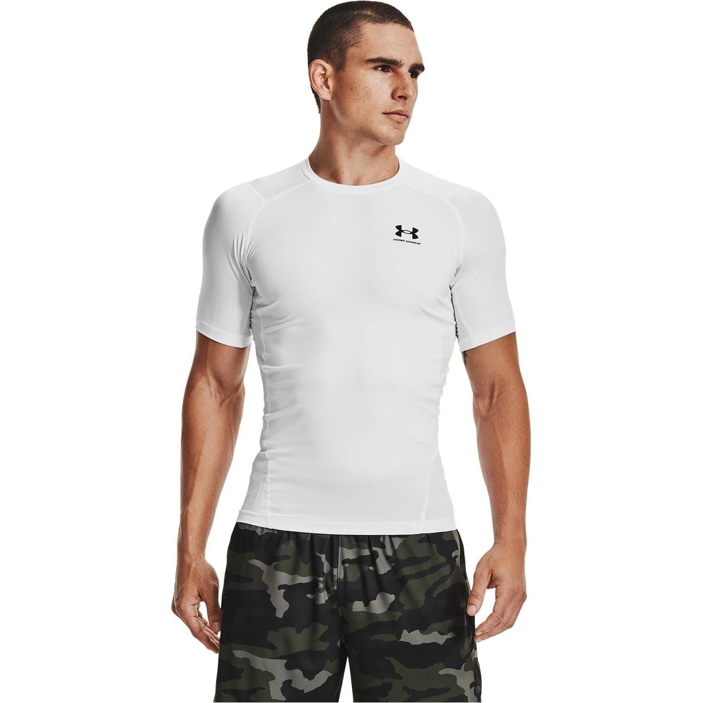 White - Back - Under Armour Mens HeatGear Training T-Shirt