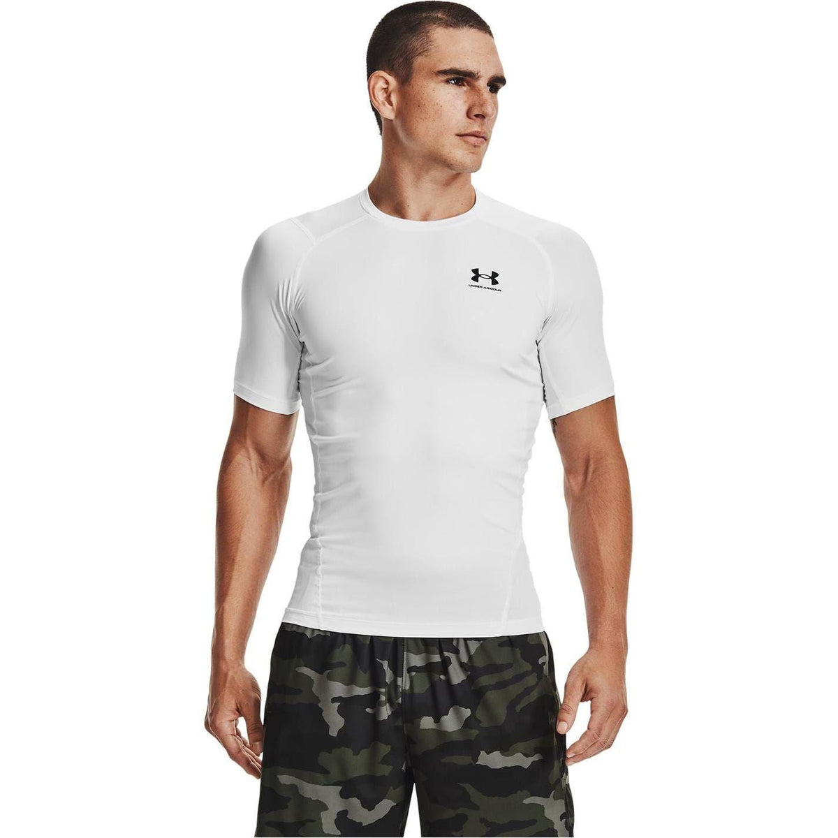 White - Back - Under Armour Mens HeatGear Training T-Shirt