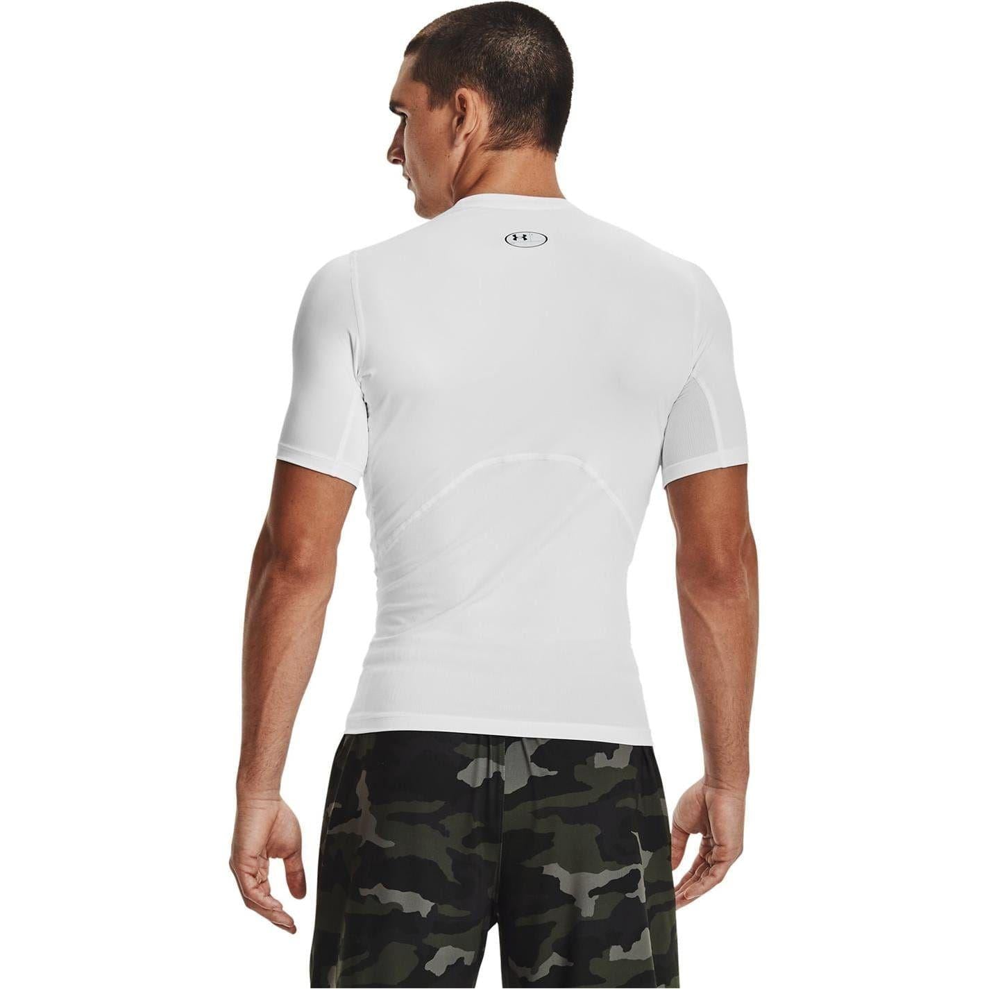 White - Side - Under Armour Mens HeatGear Training T-Shirt
