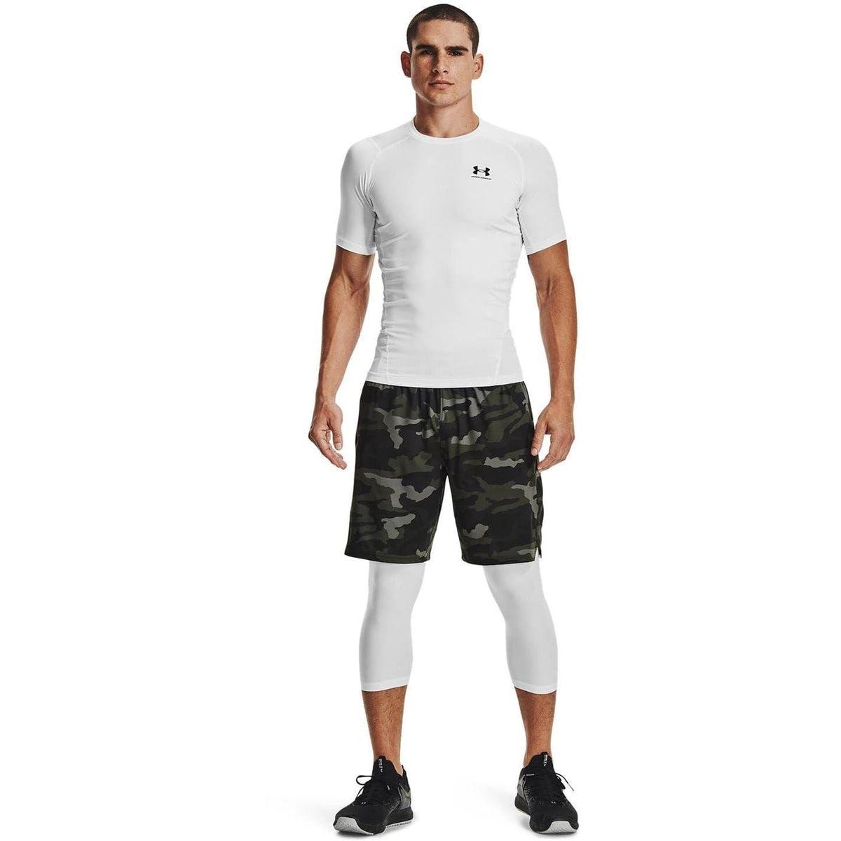 White - Lifestyle - Under Armour Mens HeatGear Training T-Shirt