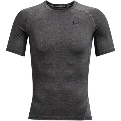 Carbon Heather - Front - Under Armour Mens HeatGear Training T-Shirt