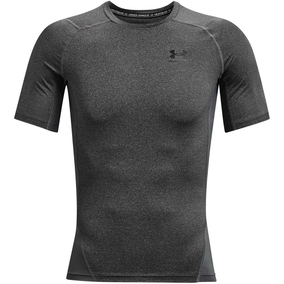 Carbon Heather - Front - Under Armour Mens HeatGear Training T-Shirt