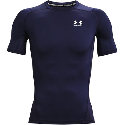 Navy-White - Front - Under Armour Mens HeatGear Training T-Shirt