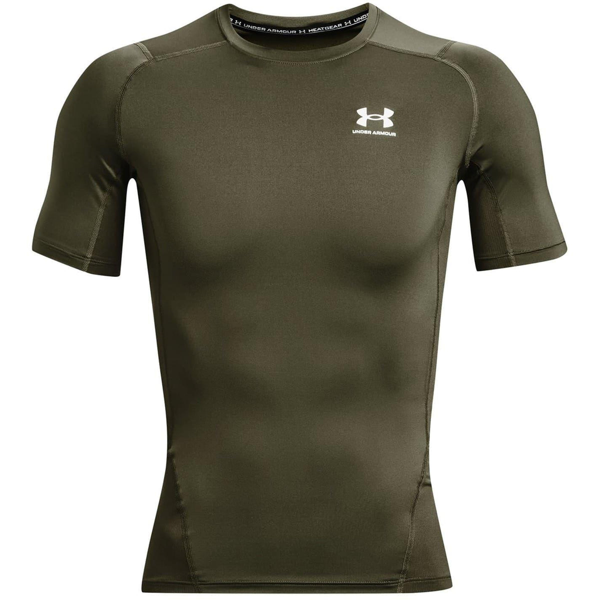 Marine OD Green - Front - Under Armour Mens HeatGear Training T-Shirt
