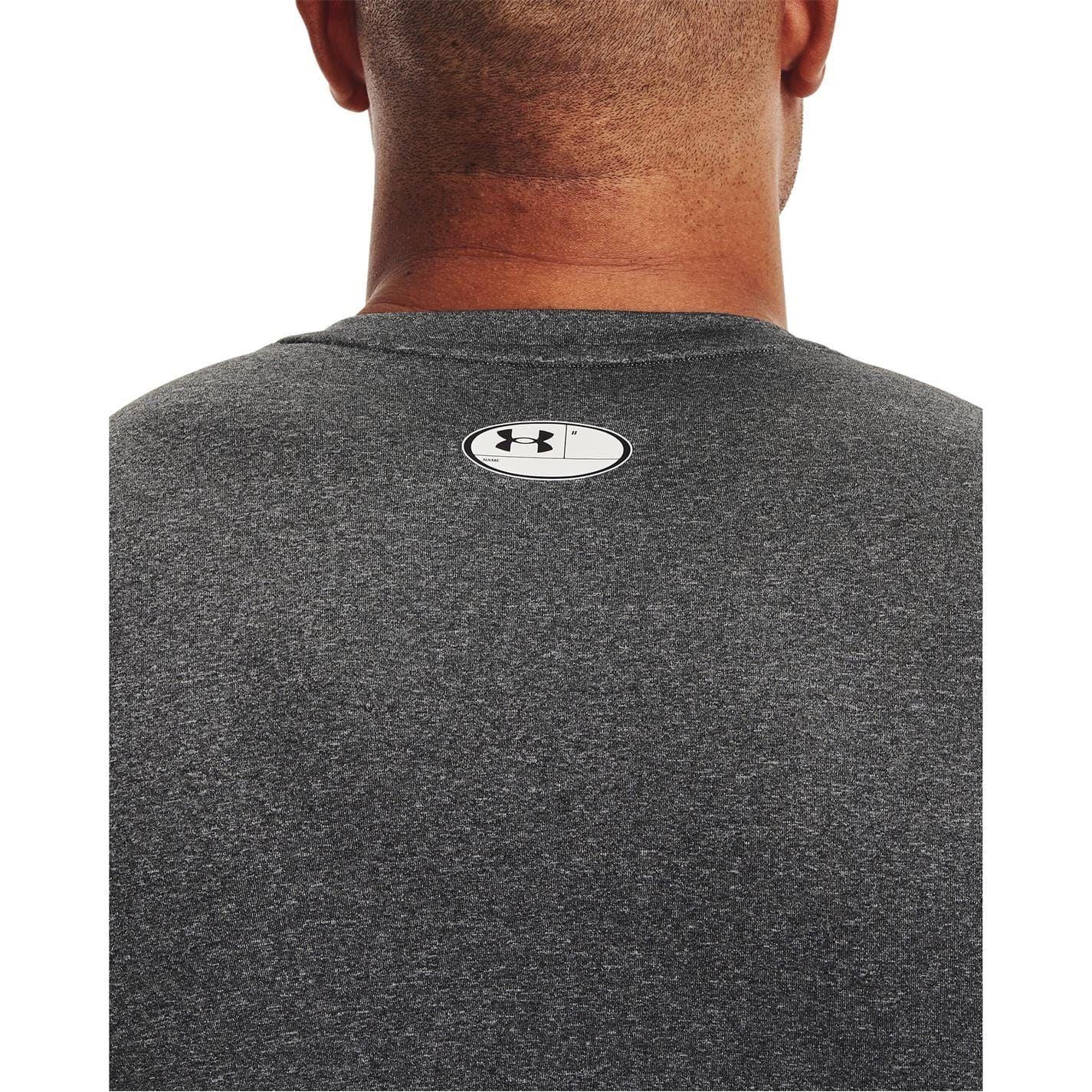 Carbon Heather - Pack Shot - Under Armour Mens HeatGear Training T-Shirt