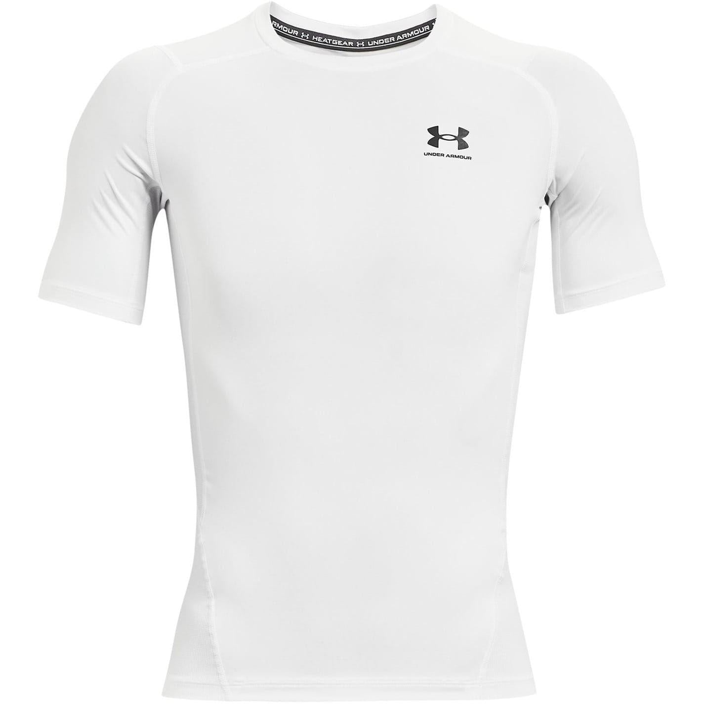 White - Front - Under Armour Mens HeatGear Training T-Shirt