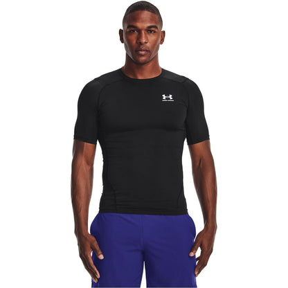 Black - Back - Under Armour Mens HeatGear Training T-Shirt