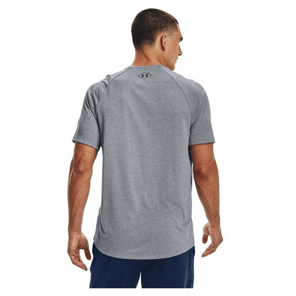 Light Steel Heather - Back - Under Armour Mens Tech 2.0 T-Shirt