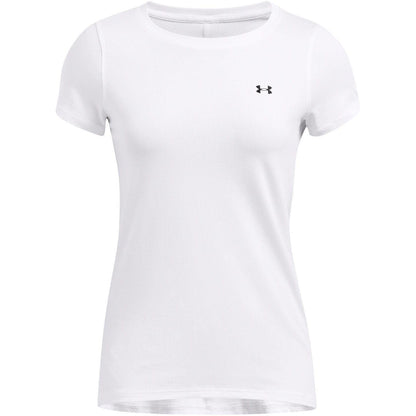 White - Front - Under Armour Womens-Ladies Performance HeatGear Short-Sleeved Training T-Shirt