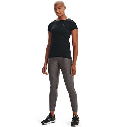 Black - Lifestyle - Under Armour Womens-Ladies Performance HeatGear Short-Sleeved Training T-Shirt
