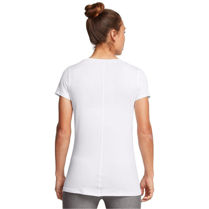 White - Side - Under Armour Womens-Ladies Performance HeatGear Short-Sleeved Training T-Shirt