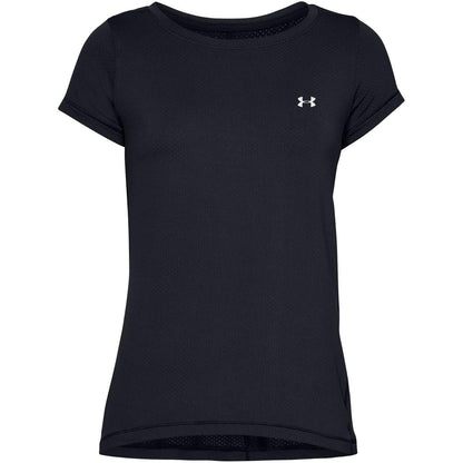 Black - Front - Under Armour Womens-Ladies Performance HeatGear Short-Sleeved Training T-Shirt