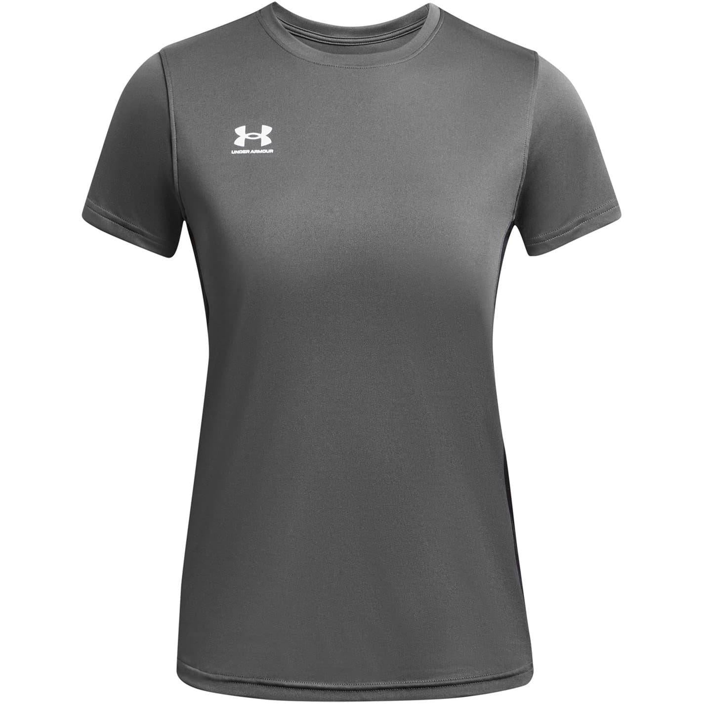 White Castlerock - Front - Under Armour Womens-Ladies Challenger Training T-Shirt