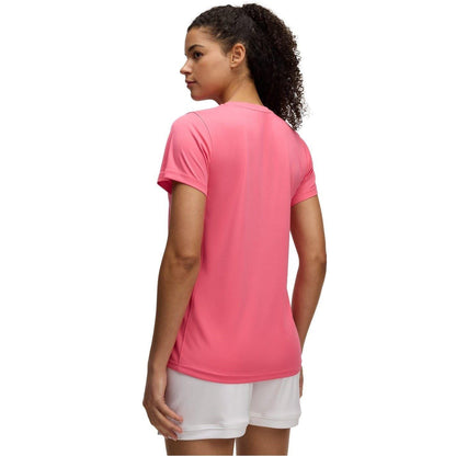 Pink-White - Back - Under Armour Womens-Ladies Challenger Training T-Shirt