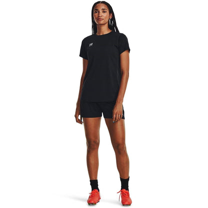 Black-White - Lifestyle - Under Armour Womens-Ladies Challenger Training T-Shirt