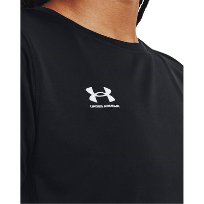 Black-White - Pack Shot - Under Armour Womens-Ladies Challenger Training T-Shirt