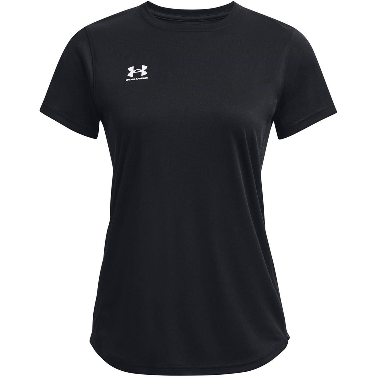 Black-White - Front - Under Armour Womens-Ladies Challenger Training T-Shirt