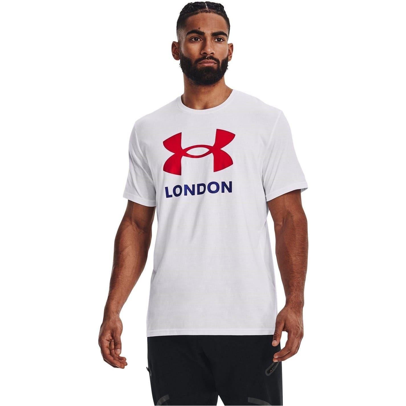 White - Side - Under Armour Mens London Regular T-Shirt