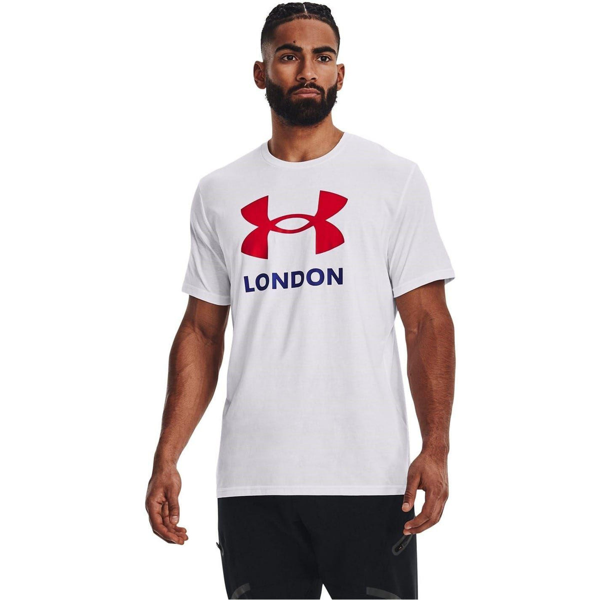 White - Side - Under Armour Mens London Regular T-Shirt