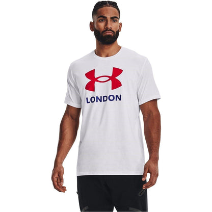 White - Side - Under Armour Mens London Regular T-Shirt