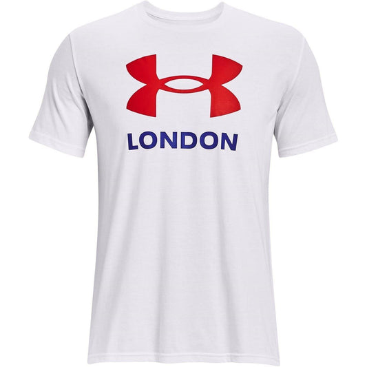White - Front - Under Armour Mens London Regular T-Shirt