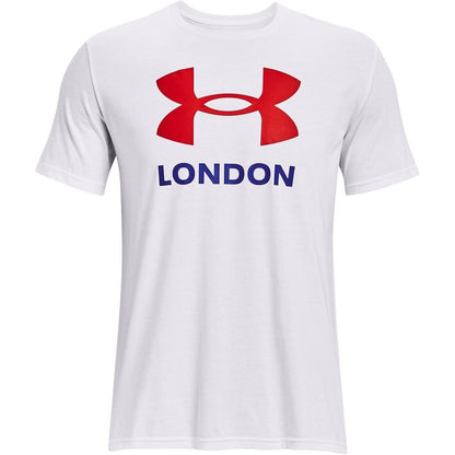 White - Front - Under Armour Mens London Regular T-Shirt