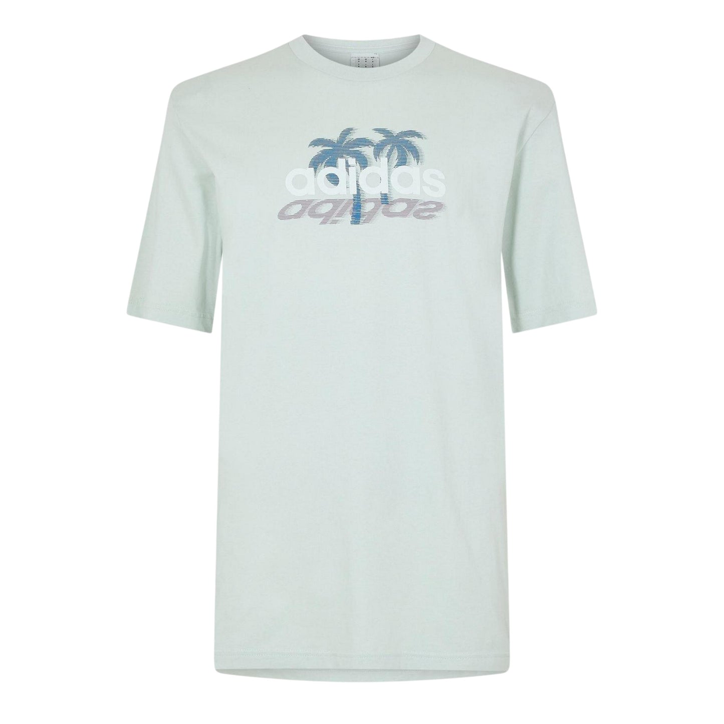 Linen Green - Front - Adidas Mens T-Shirt