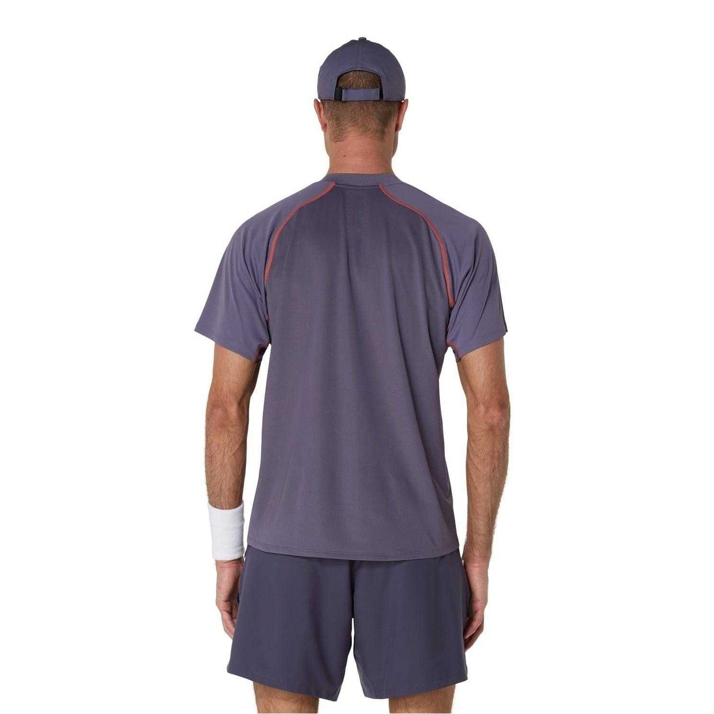 Indigo - Back - Asics Mens Match Polo Shirt