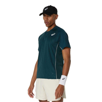 Green - Front - Asics Mens Match Polo Shirt