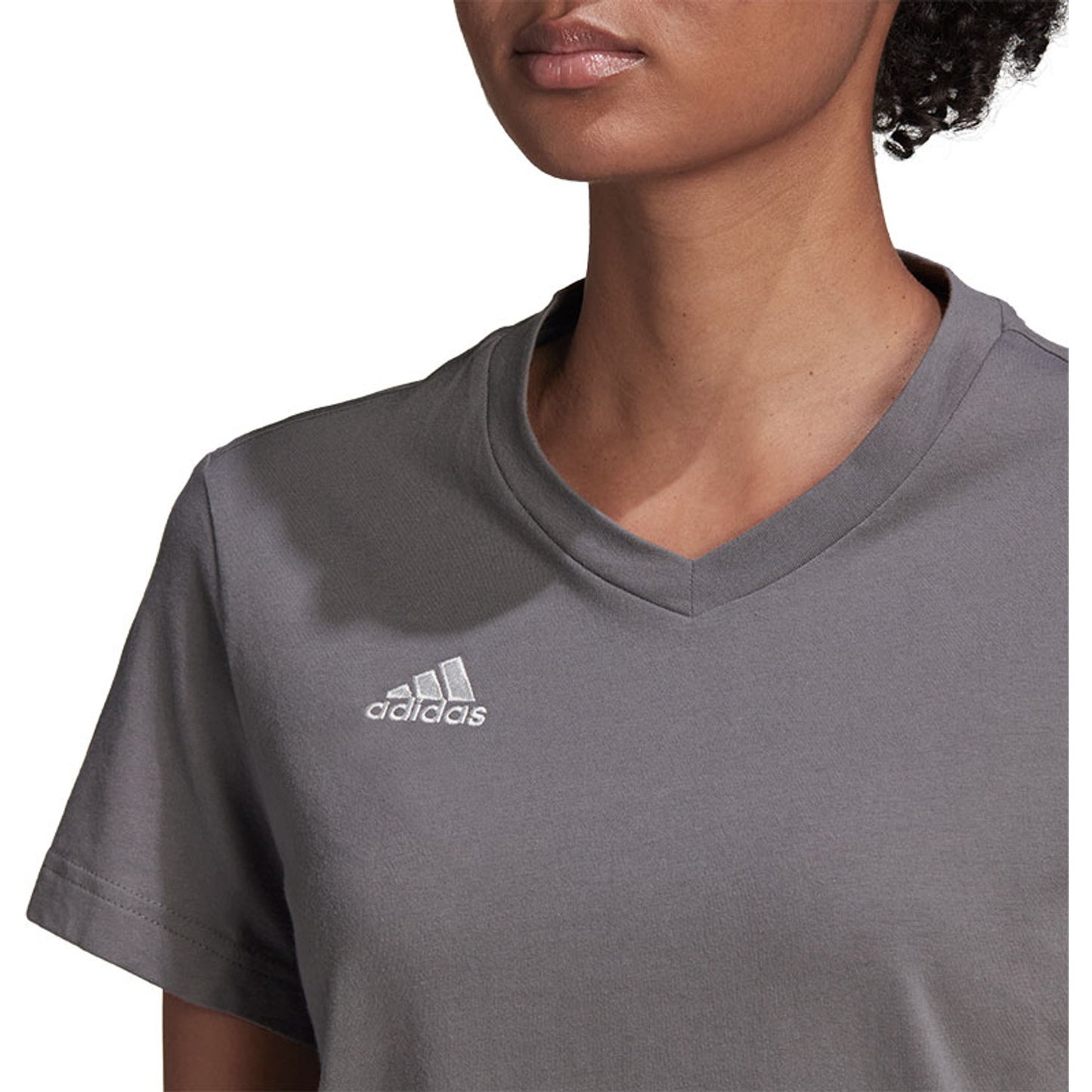 Grey - Side - Adidas Womens-Ladies ENT22 Gym T-Shirt