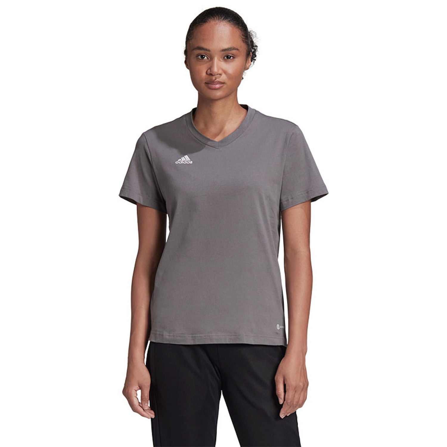 Grey - Lifestyle - Adidas Womens-Ladies ENT22 Gym T-Shirt