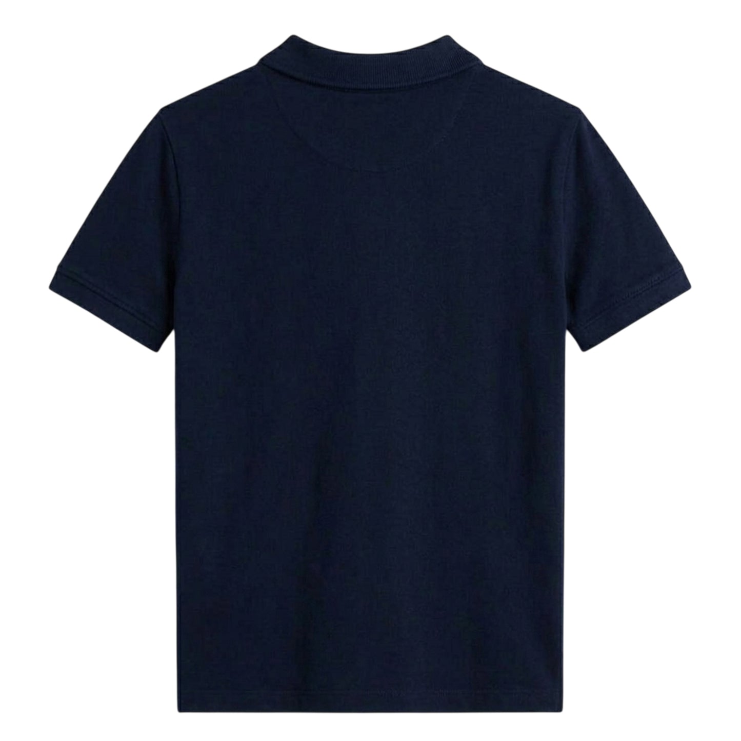 Night Navy - Side - Tommy Hilfiger Childrens-Kids Script Flag Regular Polo Shirt