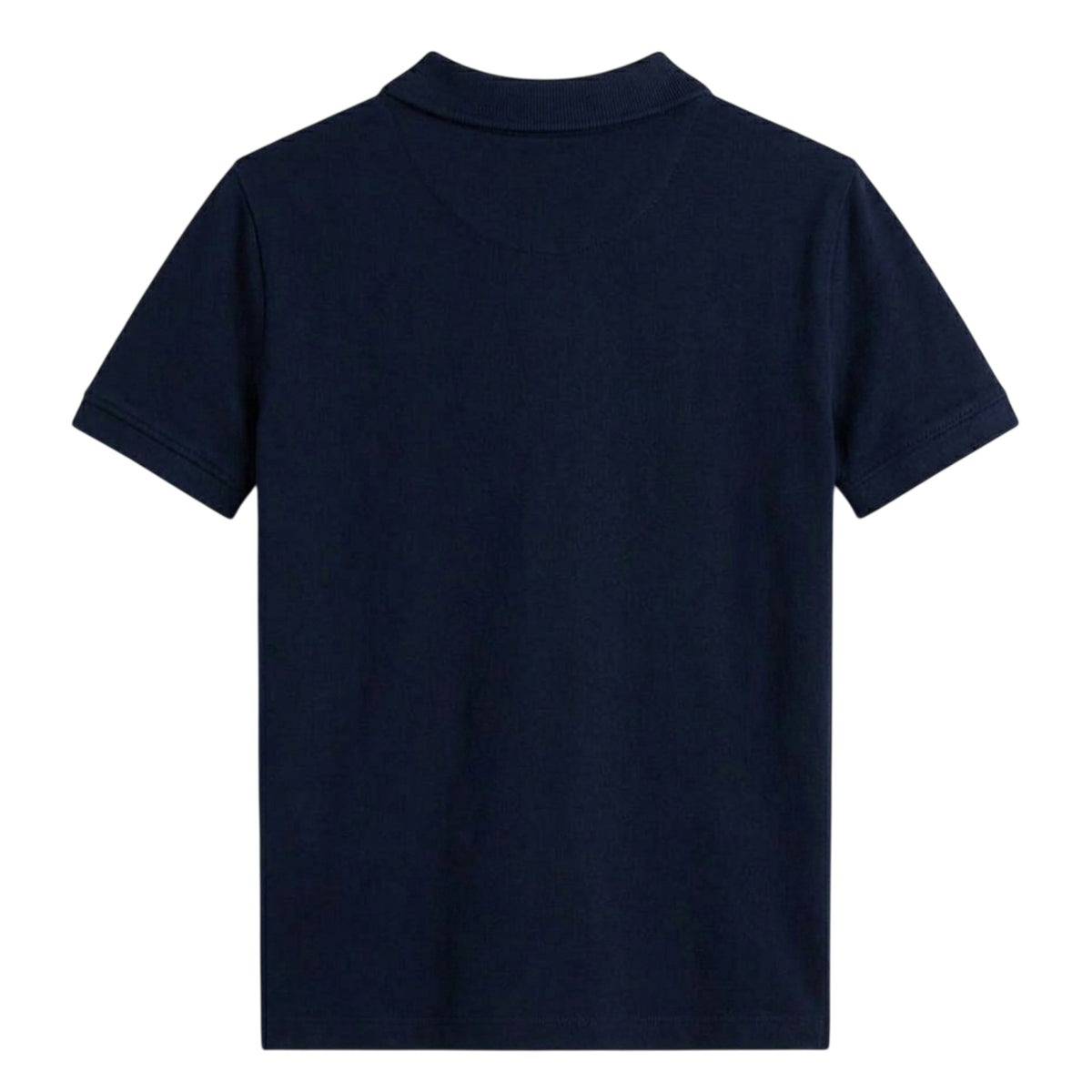Night Navy - Side - Tommy Hilfiger Childrens-Kids Script Flag Regular Polo Shirt