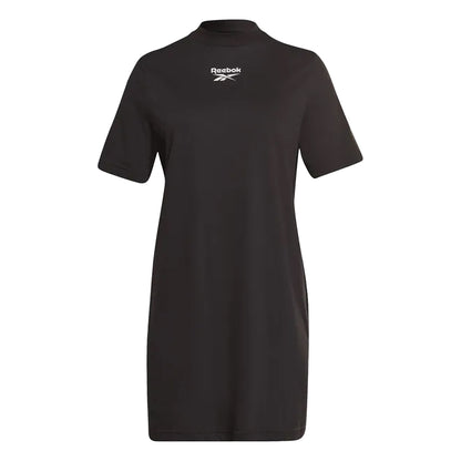Black - Front - Reebok Womens-Ladies Identity T-Shirt Dress
