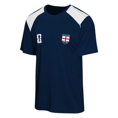 Navy - Front - Fifa Mens World Cup England FA Short-Sleeved Polo Shirt