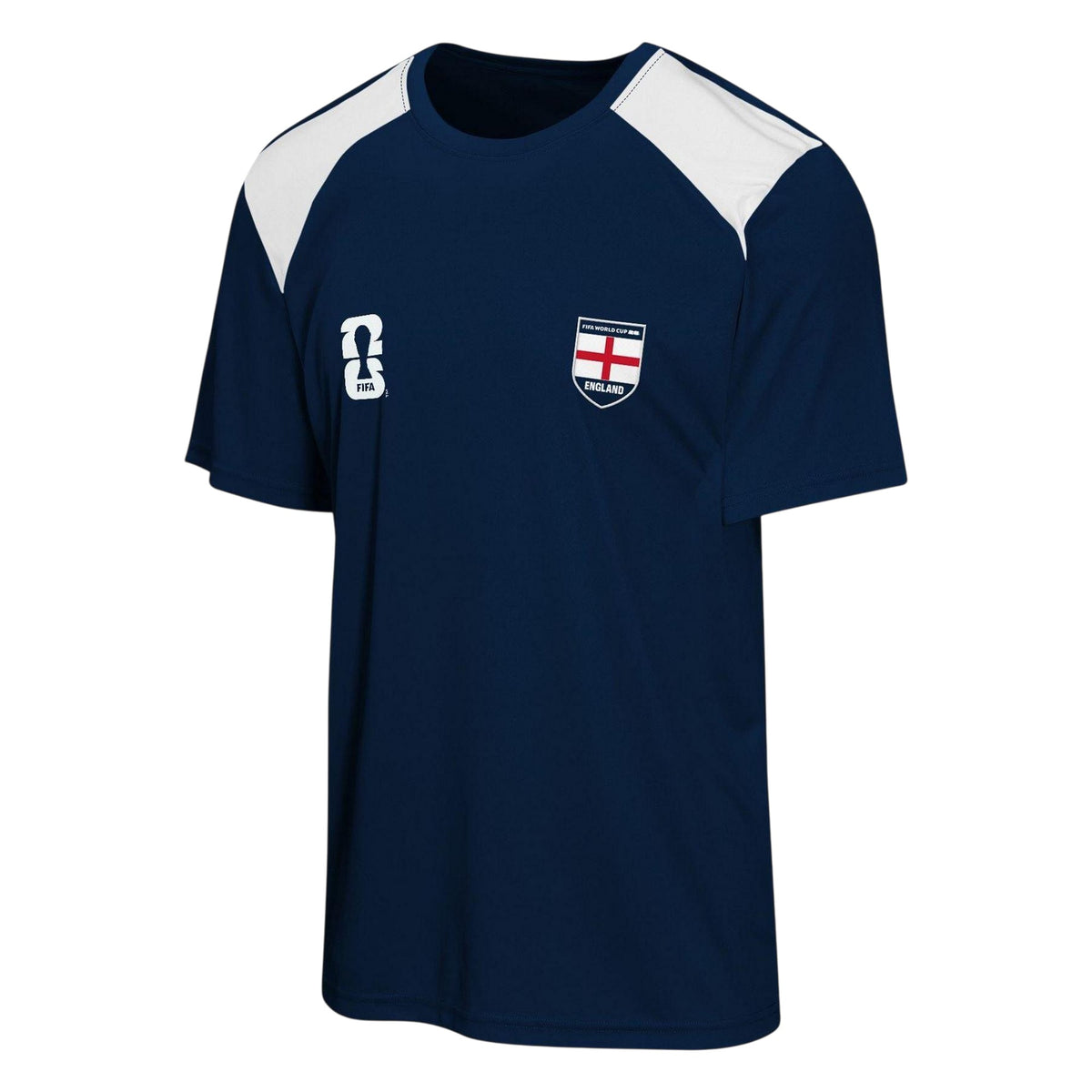 Navy - Front - Fifa Mens World Cup England FA Short-Sleeved Polo Shirt